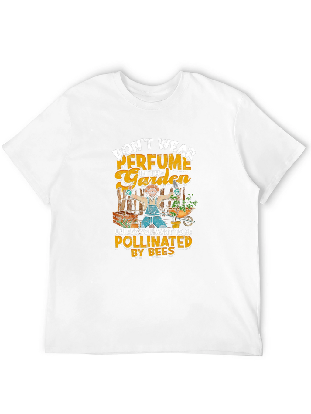 Gardener Humor T-Shirt - Pollinated by Bees