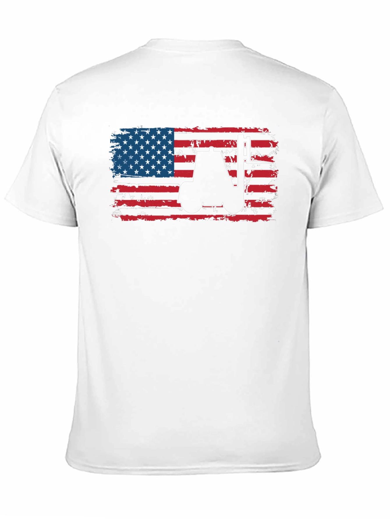 American Flag Forklift T-Shirt