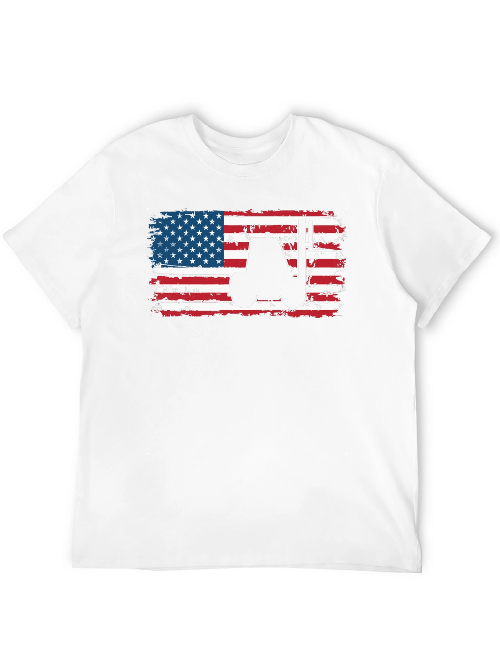 American Flag Forklift T-Shirt