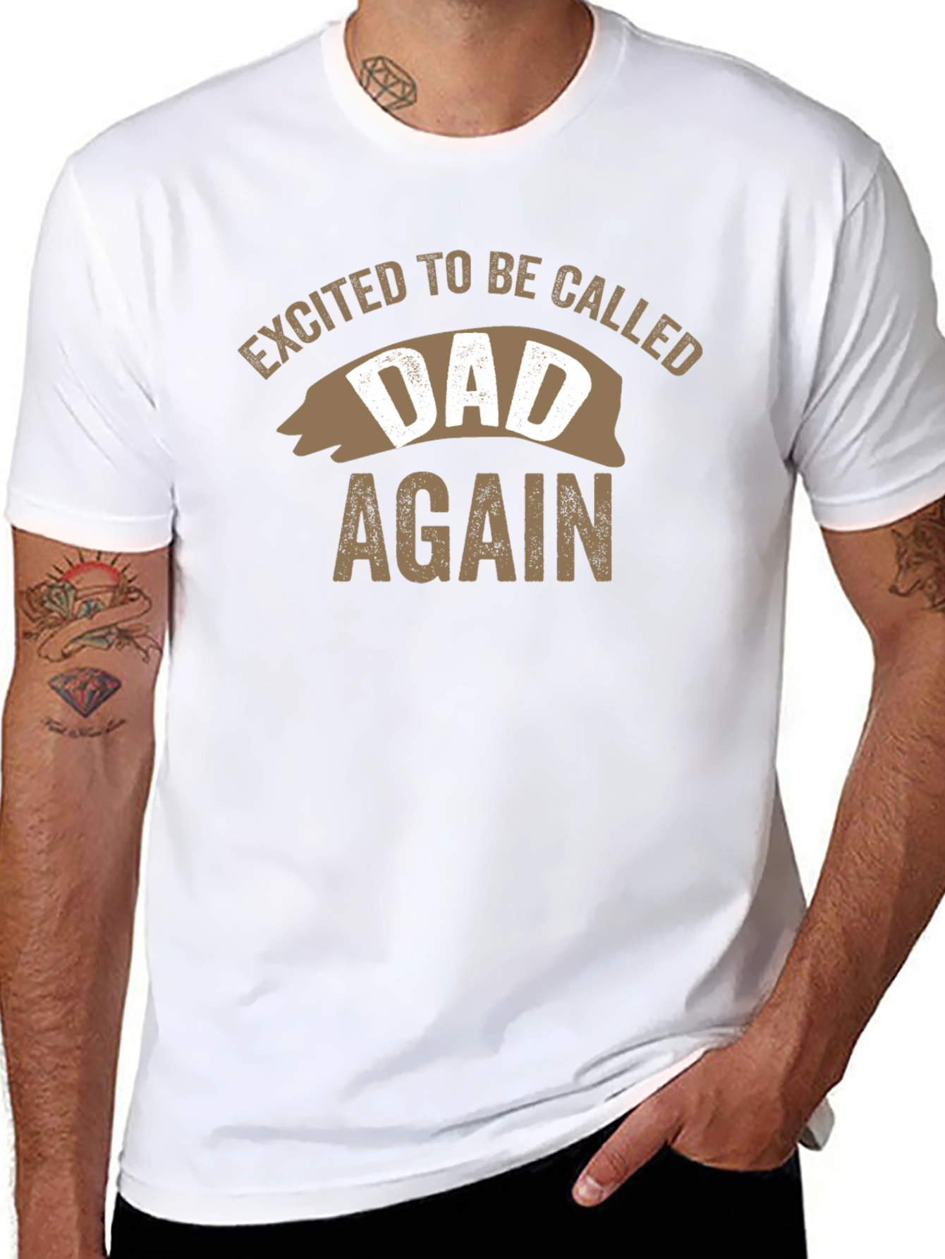 Excited to be Called Dad Again Tee