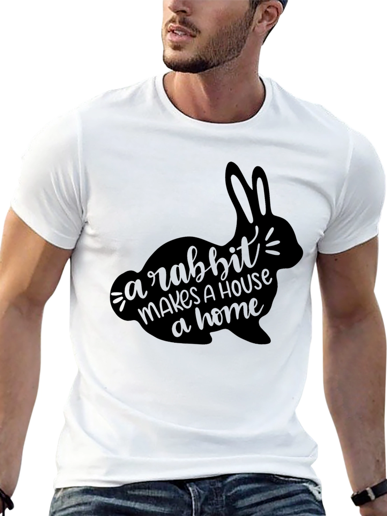 Rabbit Home T-Shirt - Pet Lover Tee