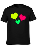 Heart Graphic Black T-Shirt