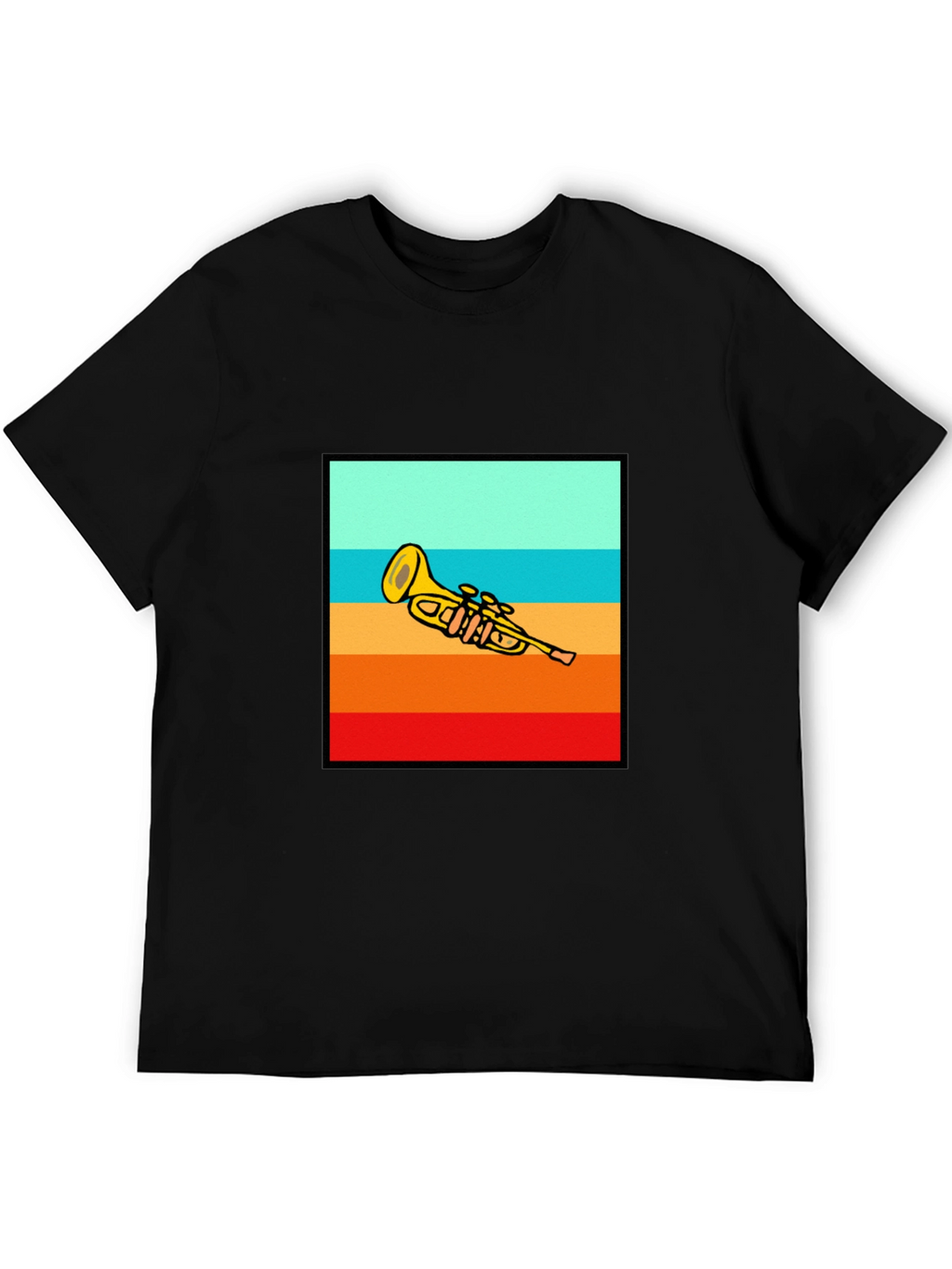 Retro Trumpet Sunset T-Shirt
