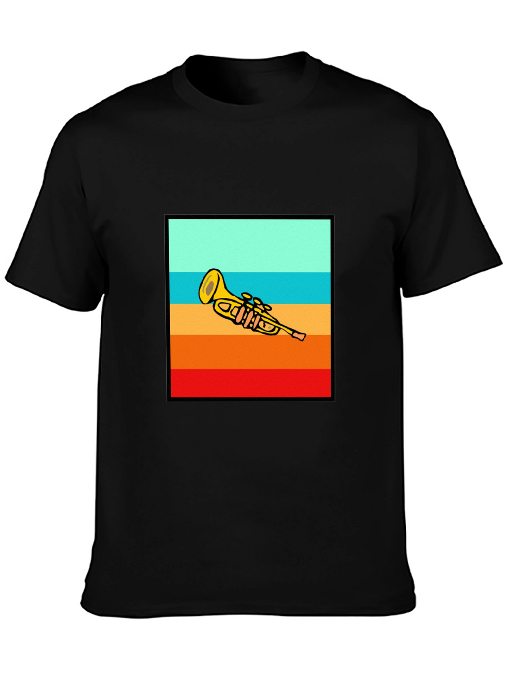 Retro Trumpet Sunset T-Shirt