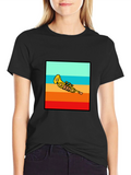 Retro Trumpet Sunset T-Shirt