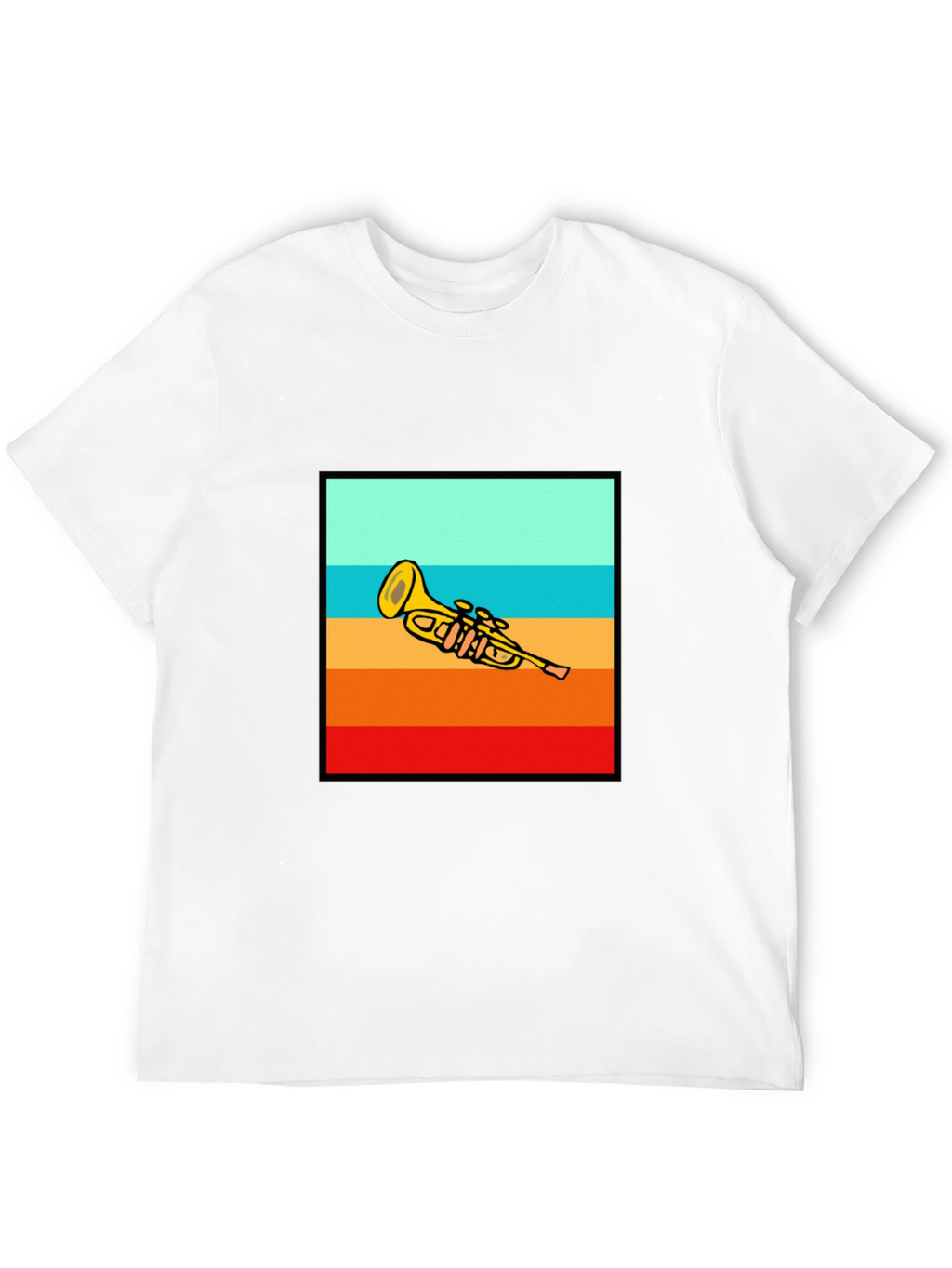 Retro Trumpet Sunset T-Shirt