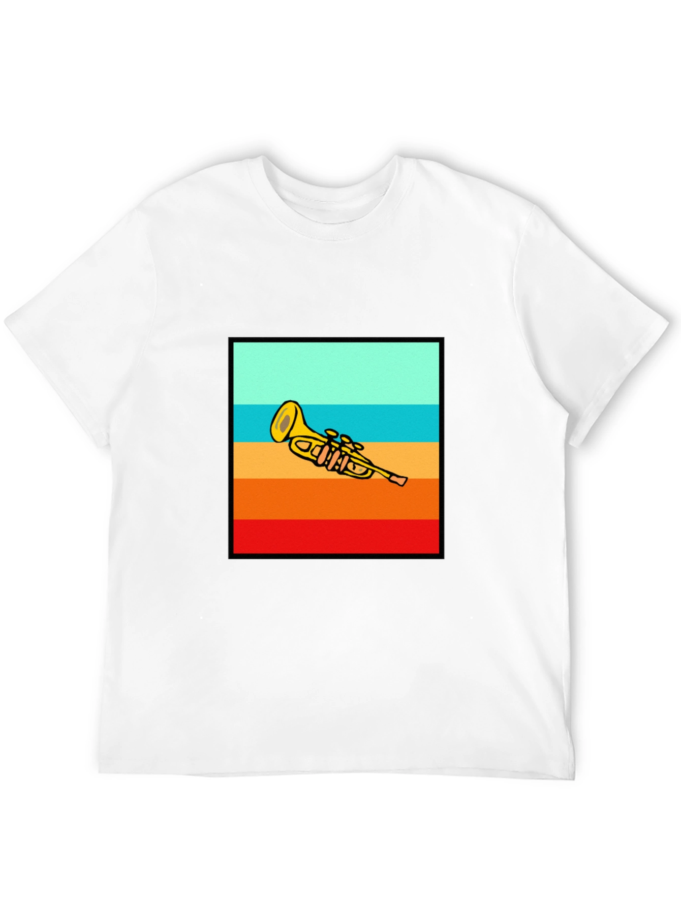 Retro Trumpet Sunset T-Shirt