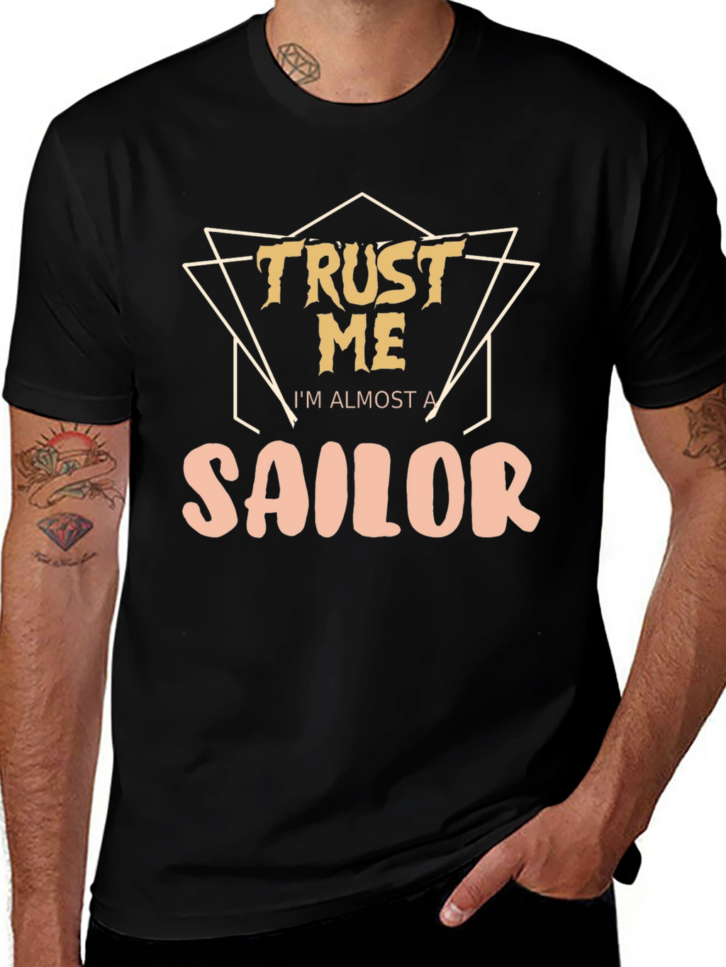 Trust Me Sailor T-Shirt | Black