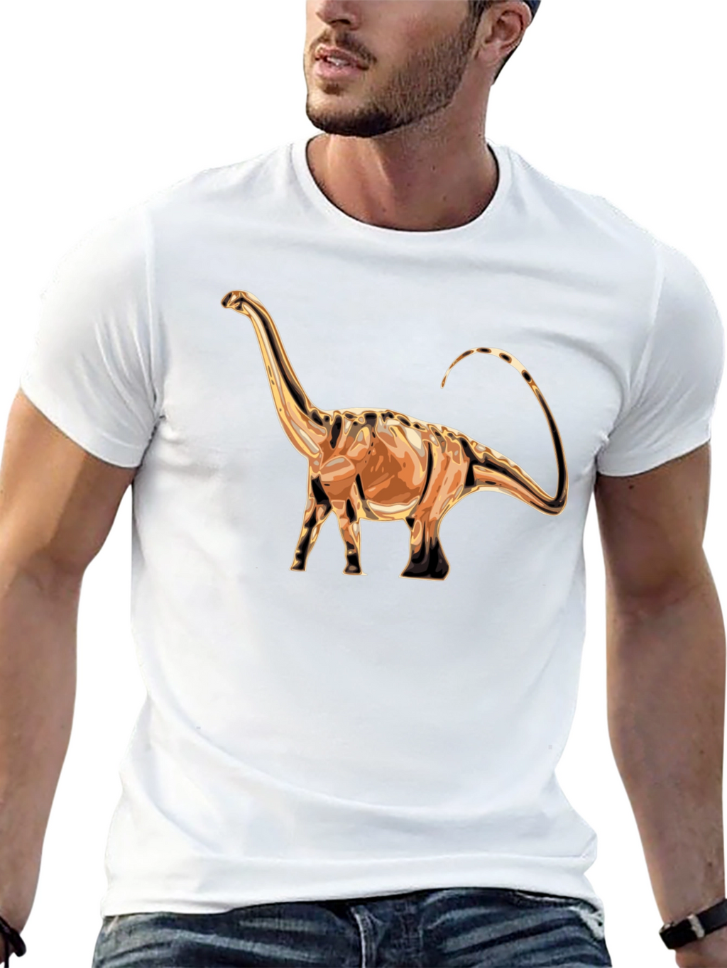 Dino T-Shirt - Brontosaurus Graphic Tee