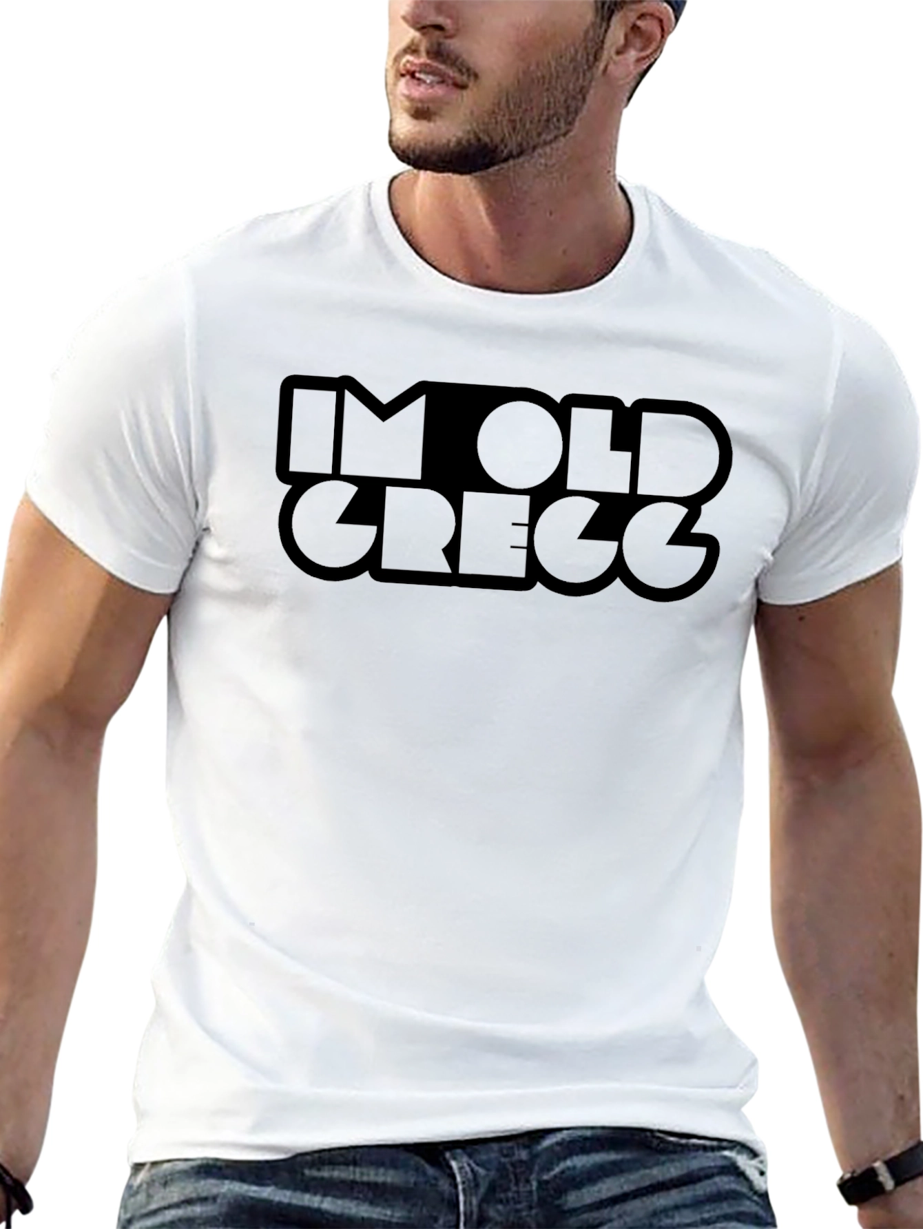Im Old Gregg Funny T-Shirt - Black Cotton Tee
