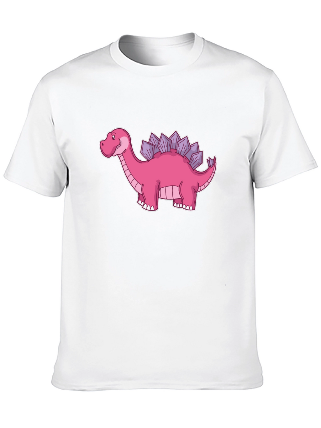 Dino T-Shirt - Pink Stegosaurus Graphic Tee