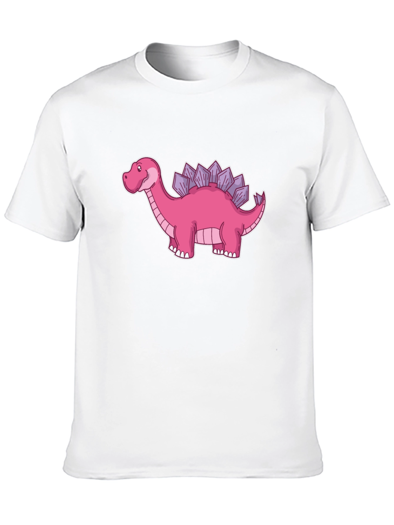 Dino T-Shirt - Pink Stegosaurus Graphic Tee