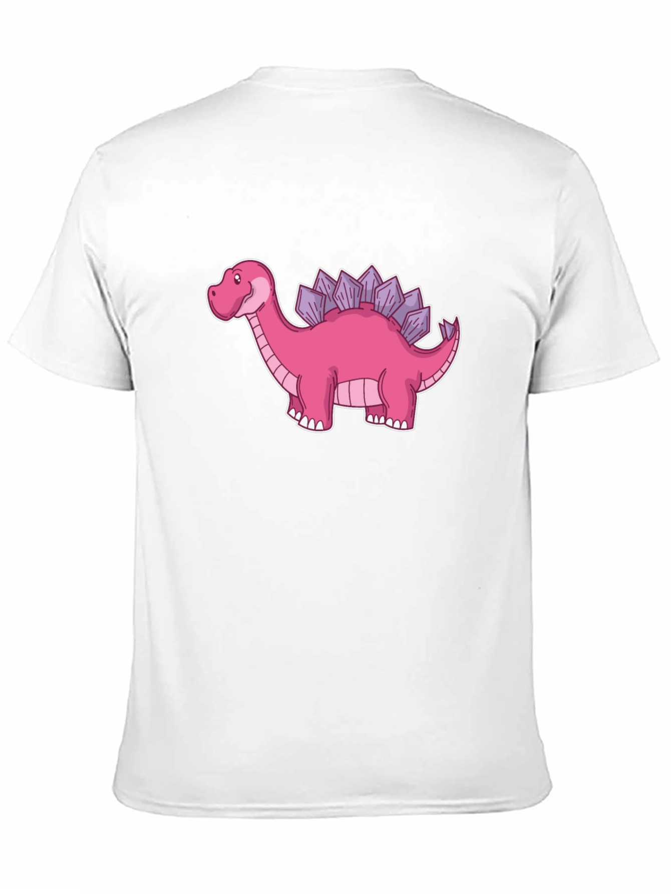 Dino T-Shirt - Pink Stegosaurus Graphic Tee