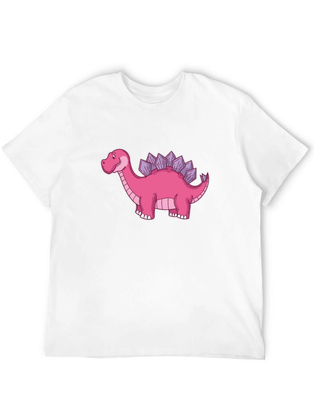 Dino T-Shirt - Pink Stegosaurus Graphic Tee