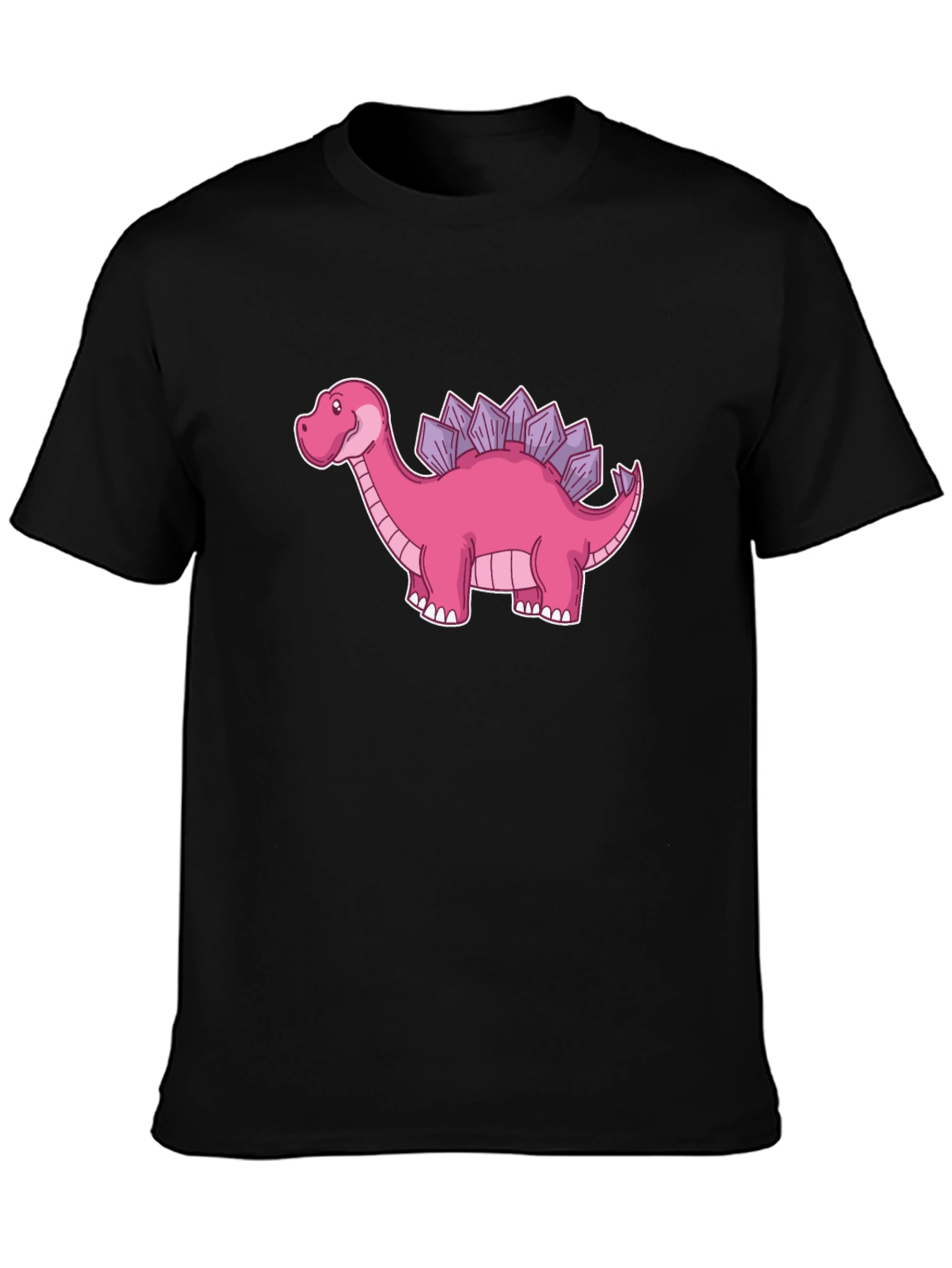 Dino T-Shirt - Pink Stegosaurus Graphic Tee