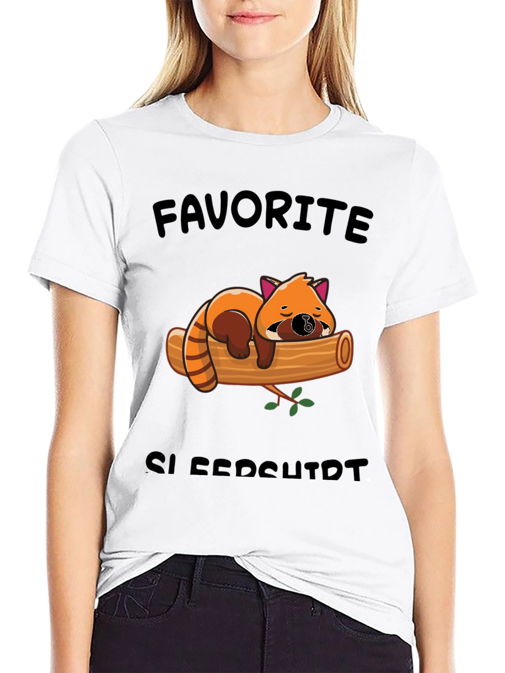 Cute Red Panda Sleeps T-Shirt