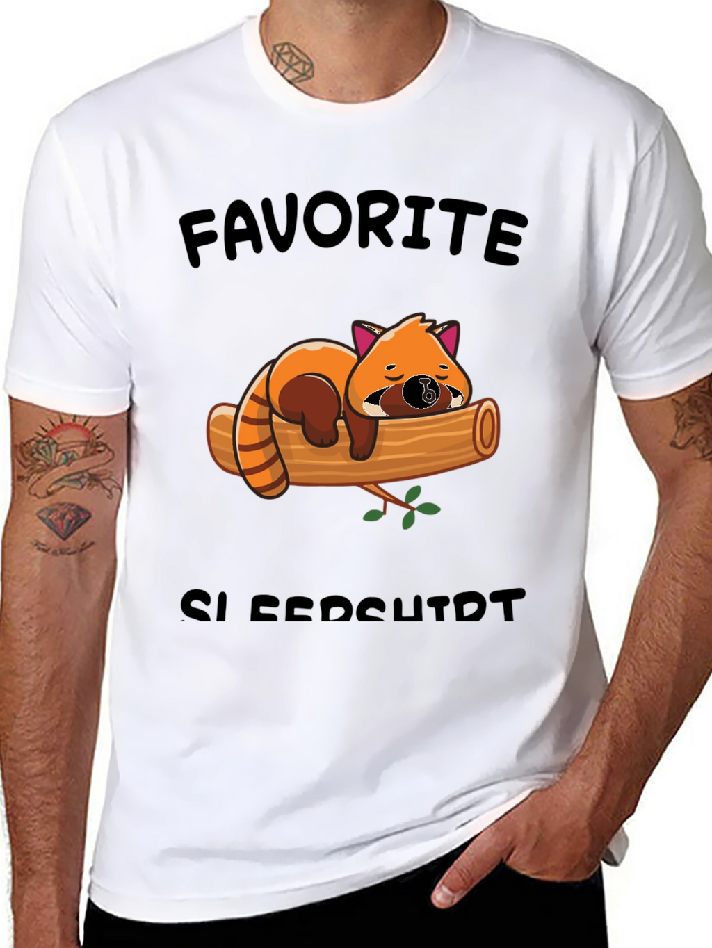Cute Red Panda Sleeps T-Shirt