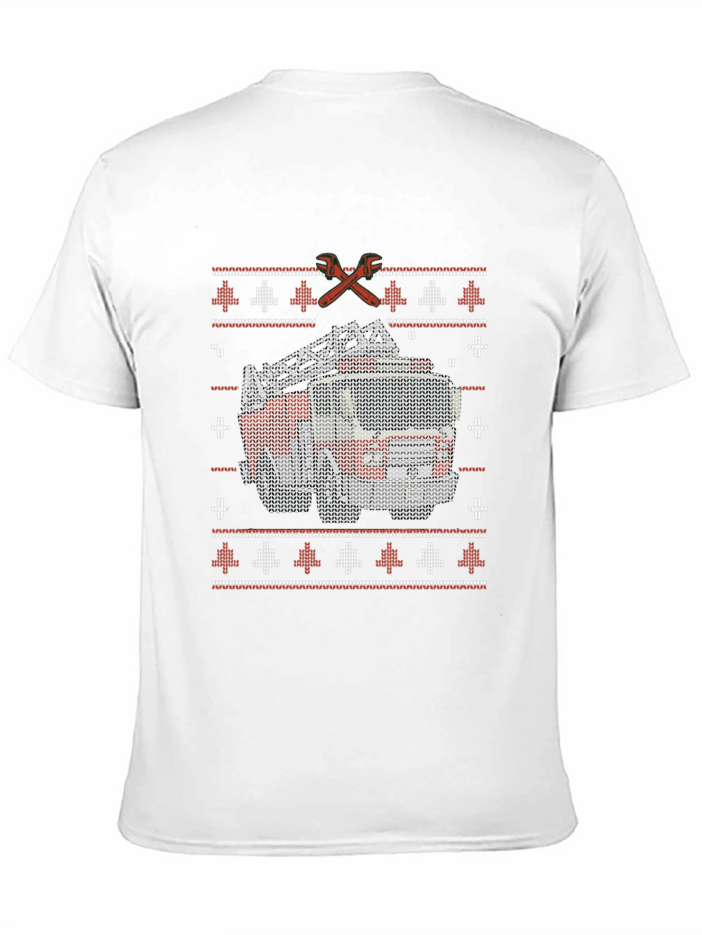 Fire Truck Ugly Christmas Sweater T-Shirt