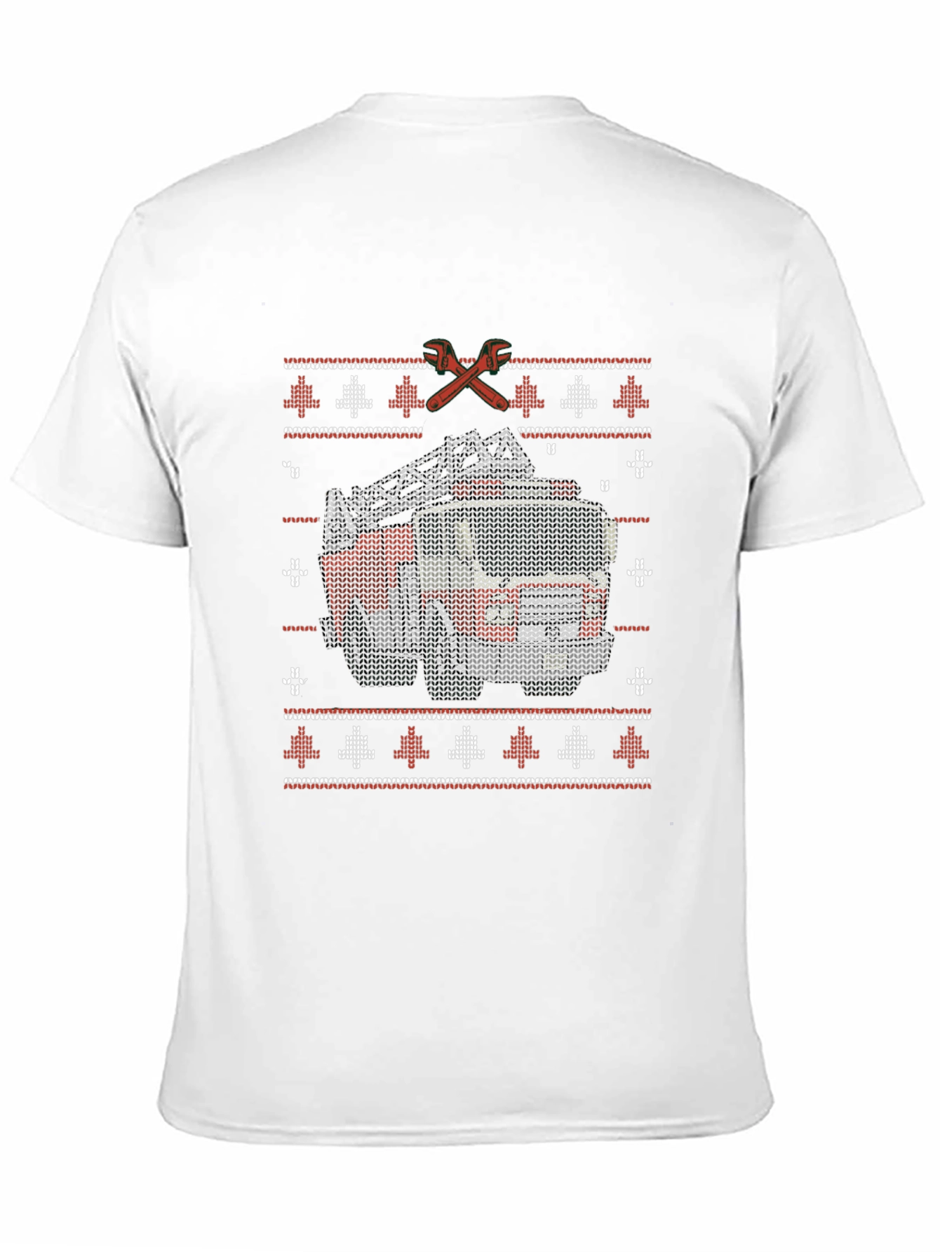 Fire Truck Ugly Christmas Sweater T-Shirt
