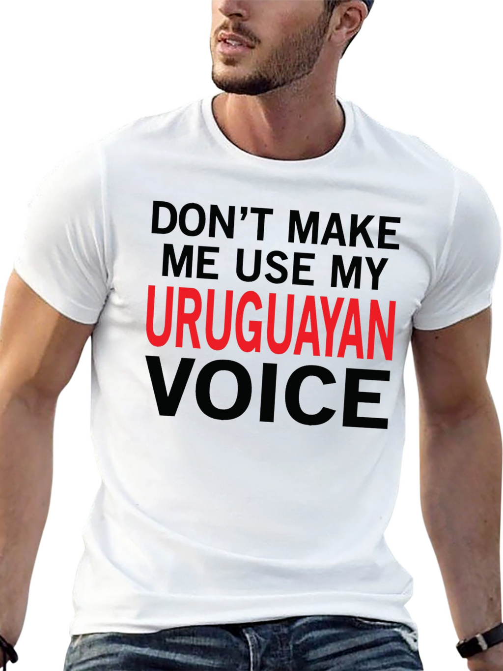 Uruguayan Voice Graphic T-Shirt - Novelty Tee