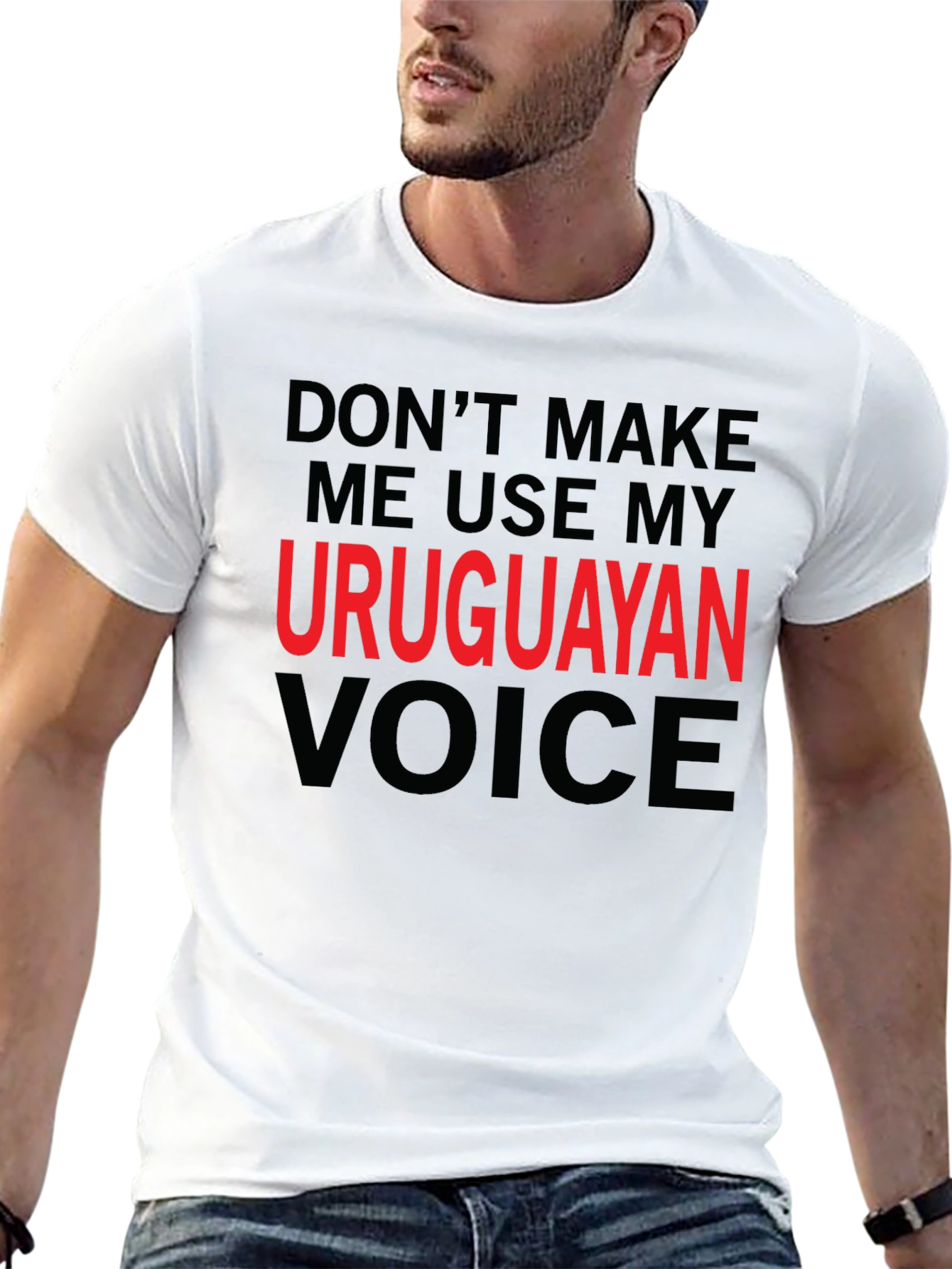Uruguayan Voice Graphic T-Shirt - Novelty Tee
