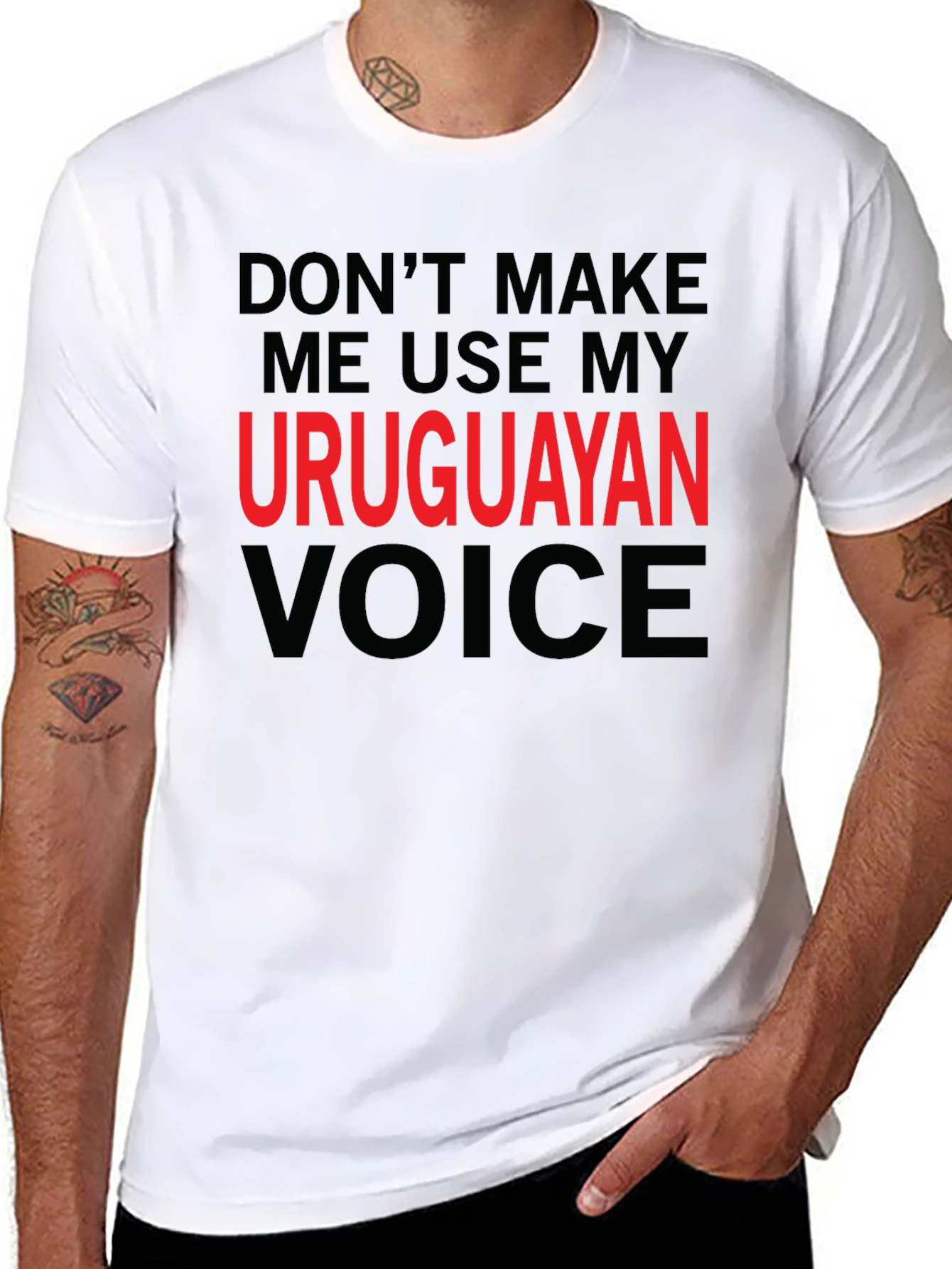 Uruguayan Voice Graphic T-Shirt - Novelty Tee
