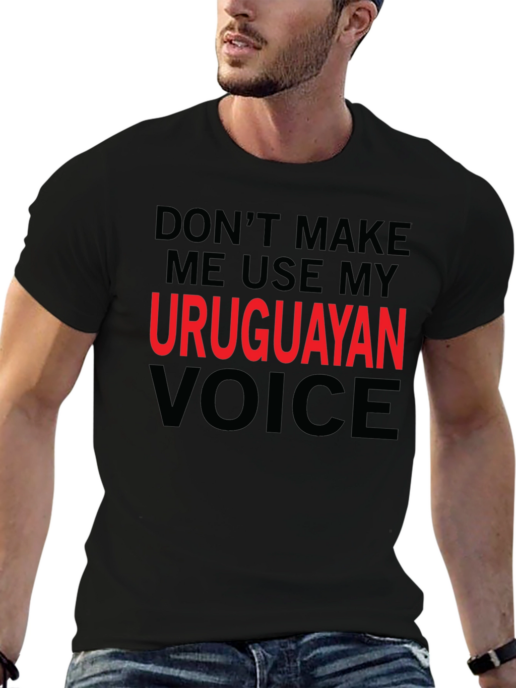 Uruguayan Voice Graphic T-Shirt - Novelty Tee