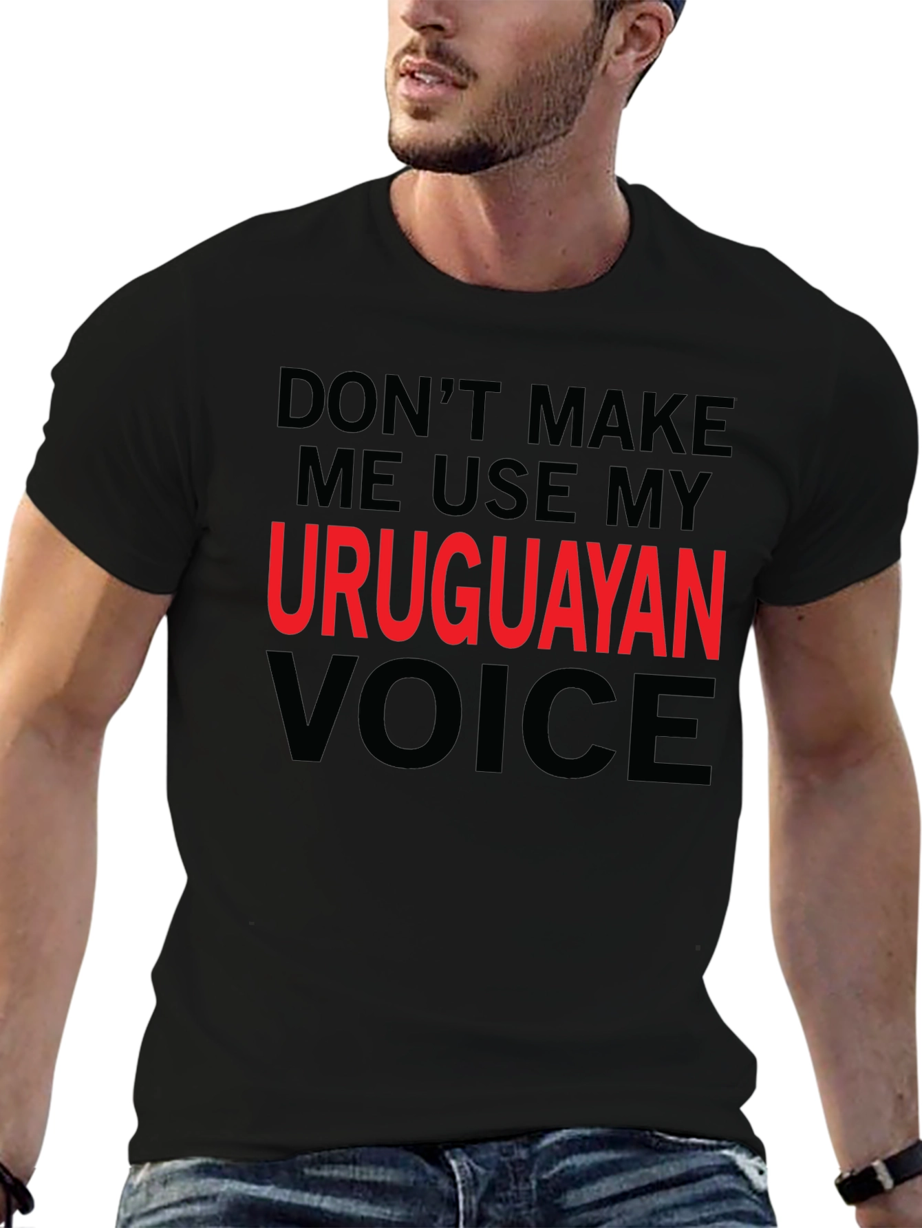 Uruguayan Voice Graphic T-Shirt - Novelty Tee