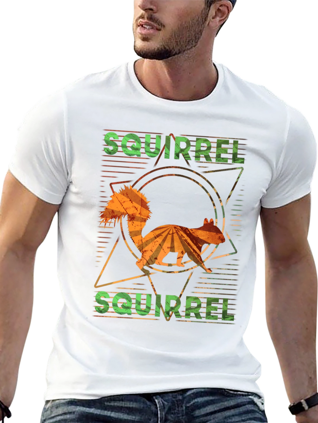 Squirrel T-Shirt Retro Graphic Design