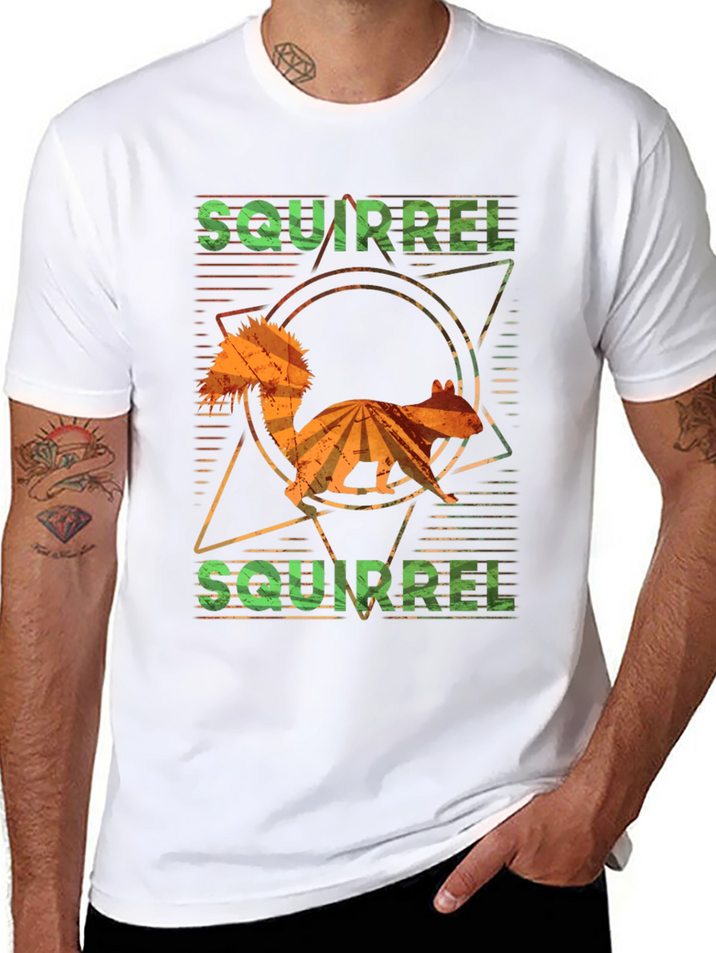 Squirrel T-Shirt Retro Graphic Design