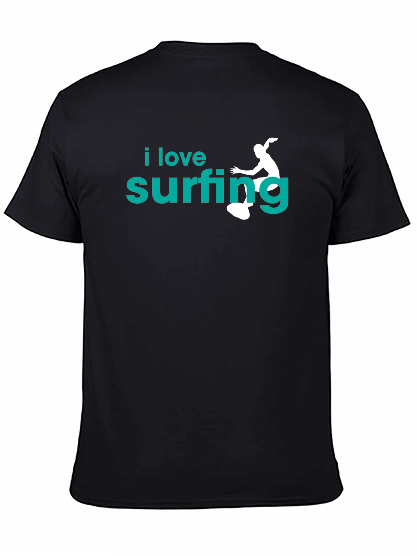I Love Surfing T-Shirt | Black Tee
