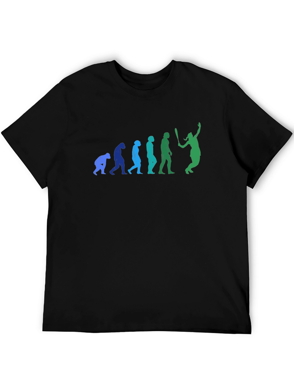 Evolution of Baseball T-Shirt - Funny Graphic Tee