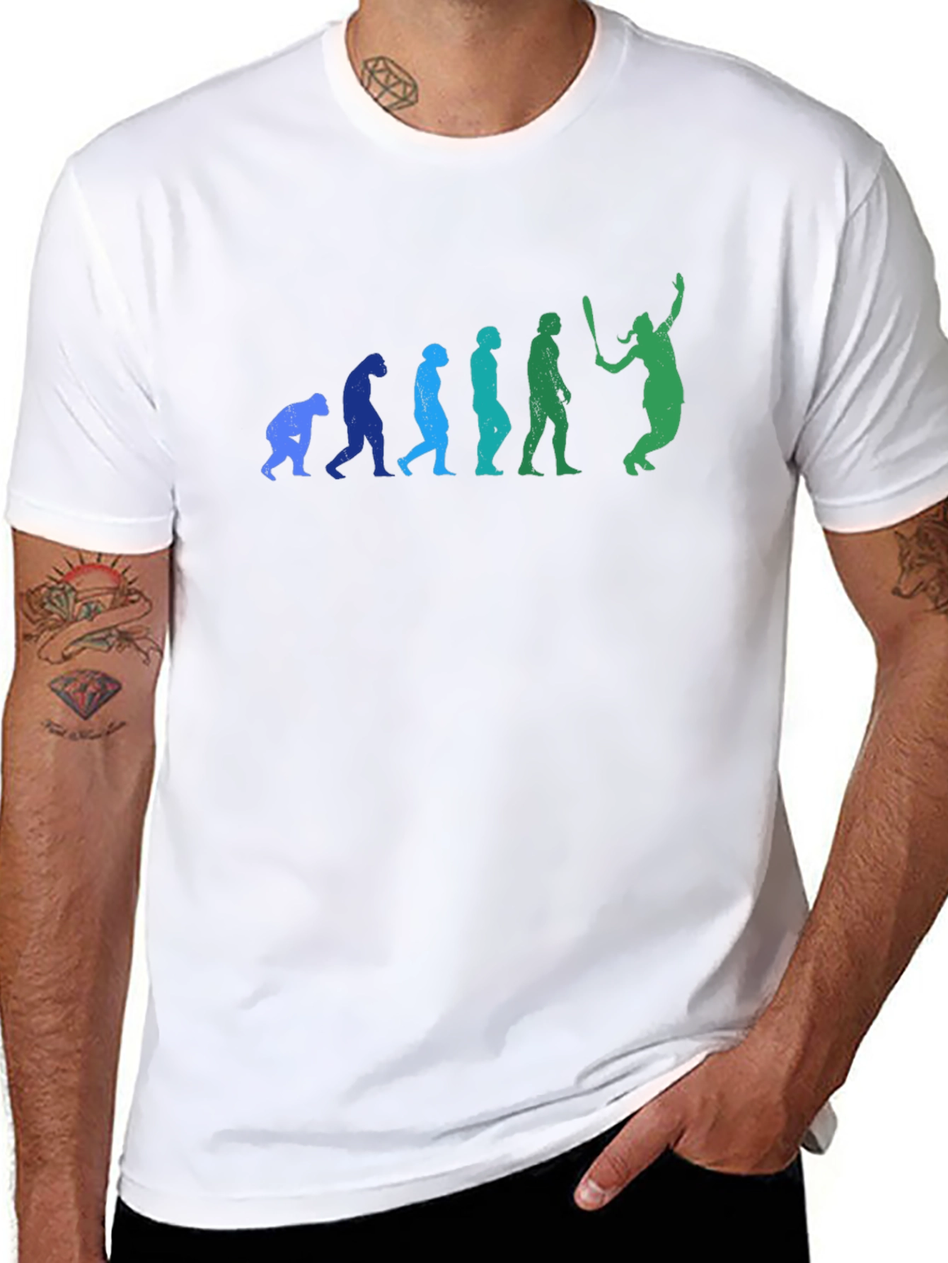 Evolution of Baseball T-Shirt - Funny Graphic Tee