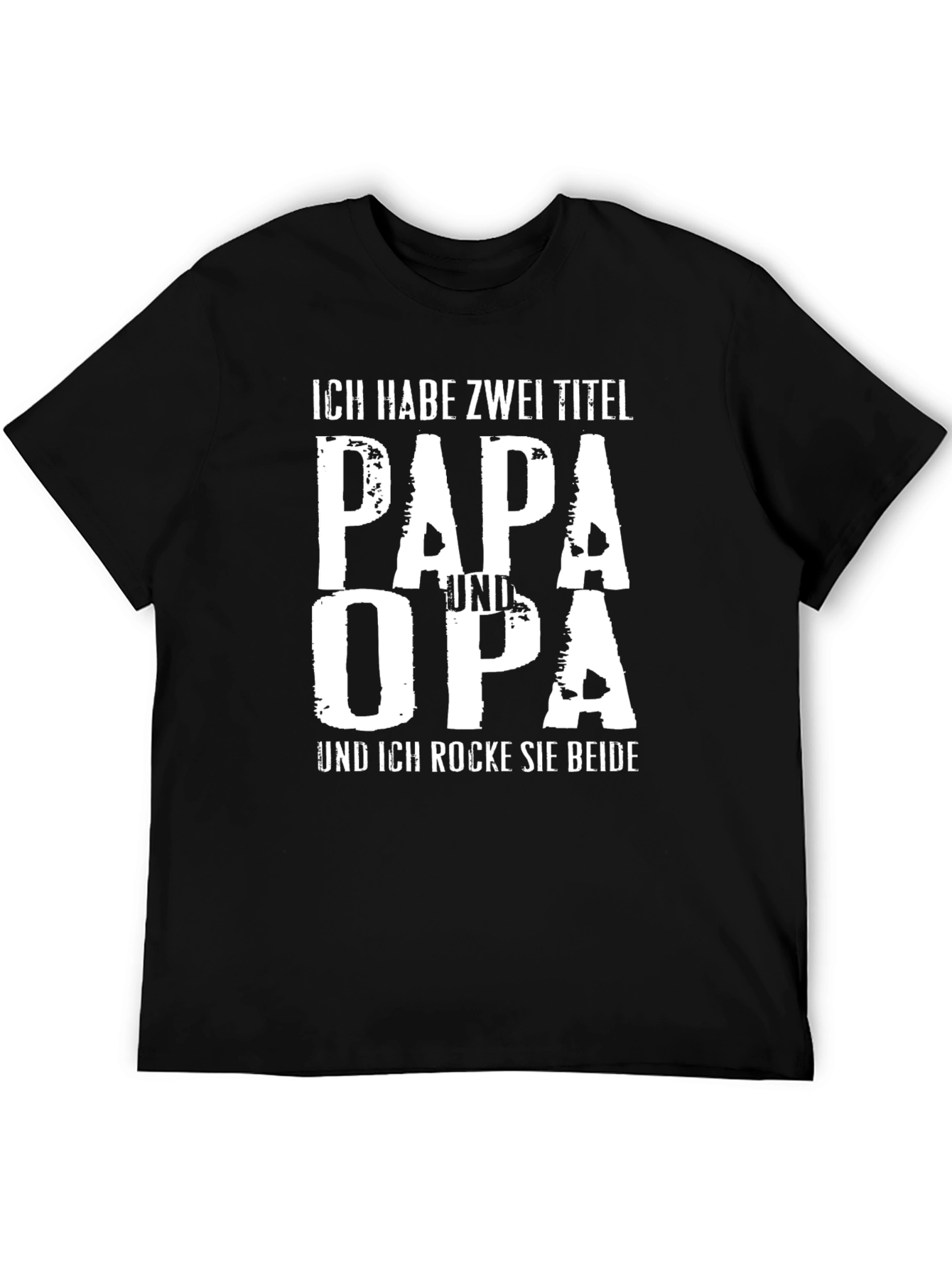 Papa Und Opa T-Shirt: Father & Grandfather German Text Tee