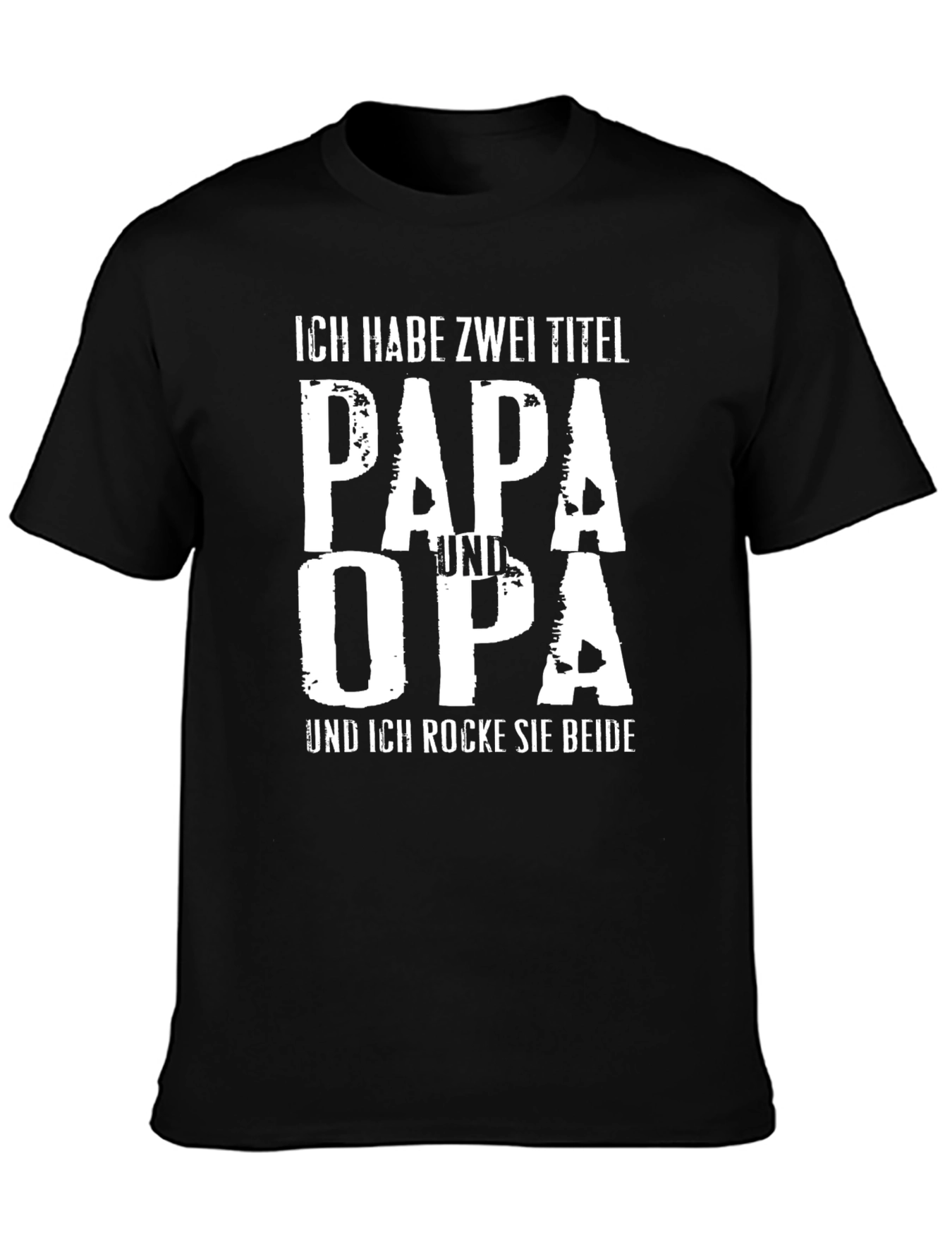 Papa Und Opa T-Shirt: Father & Grandfather German Text Tee