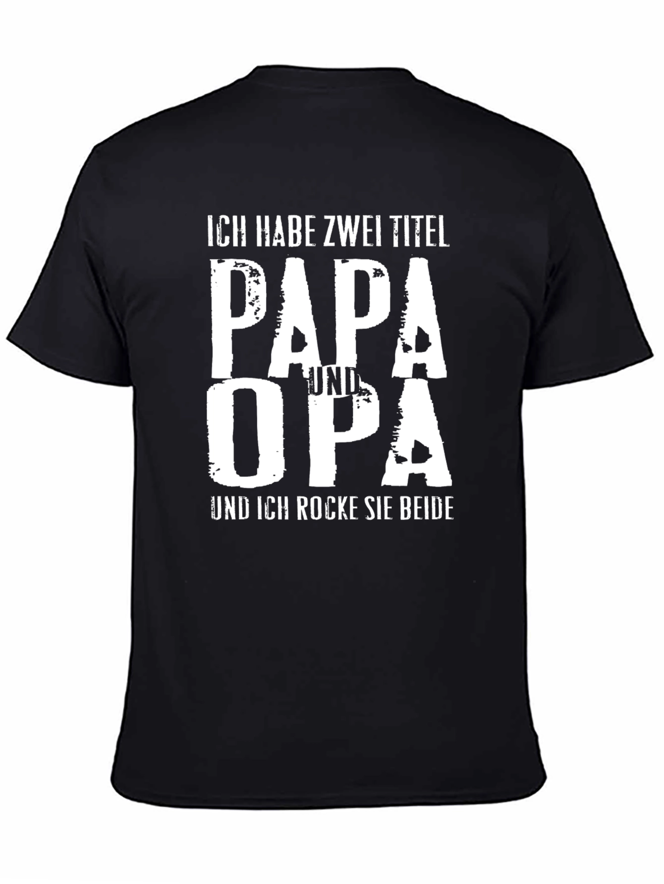 Papa Und Opa T-Shirt: Father & Grandfather German Text Tee