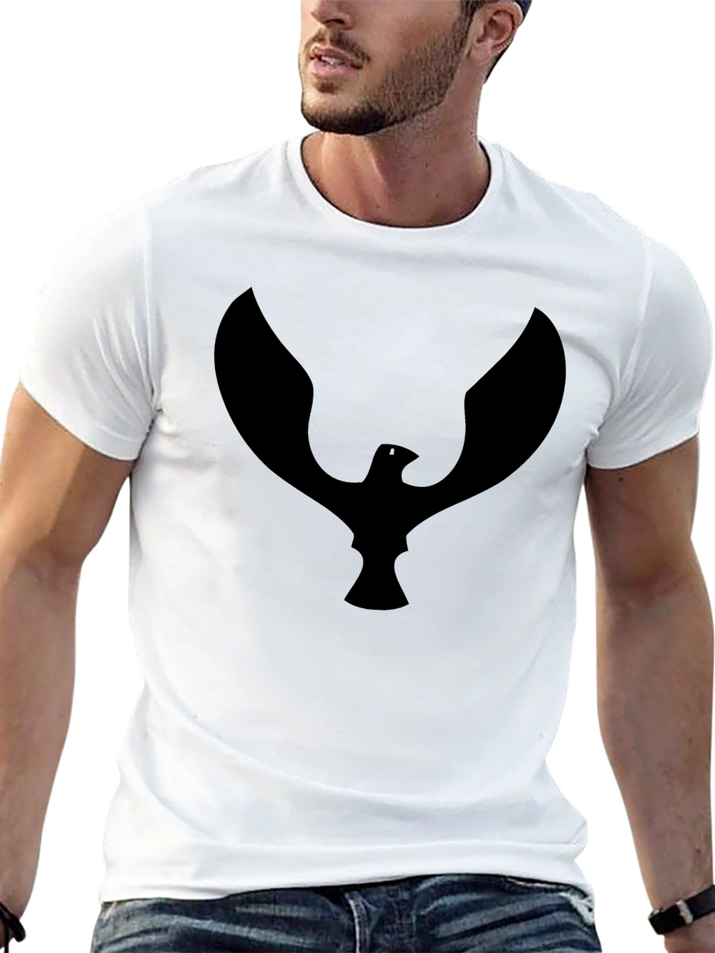 Black Bird Graphic T-Shirt - Stylish Casual Tee