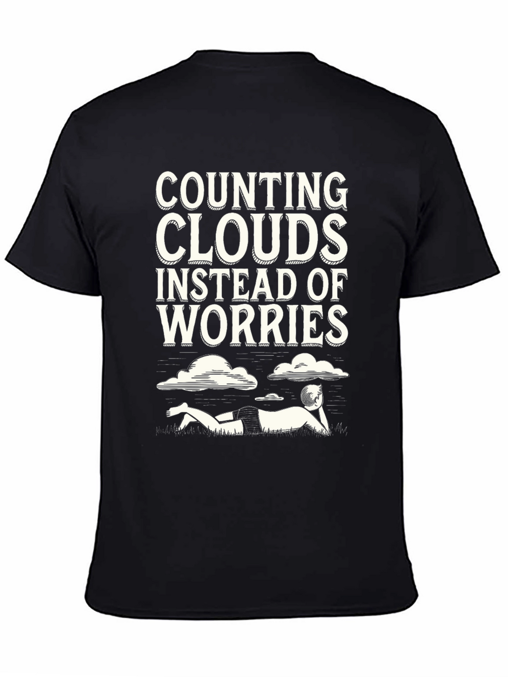 Counting Clouds Graphic Tee - Relaxed Vibes