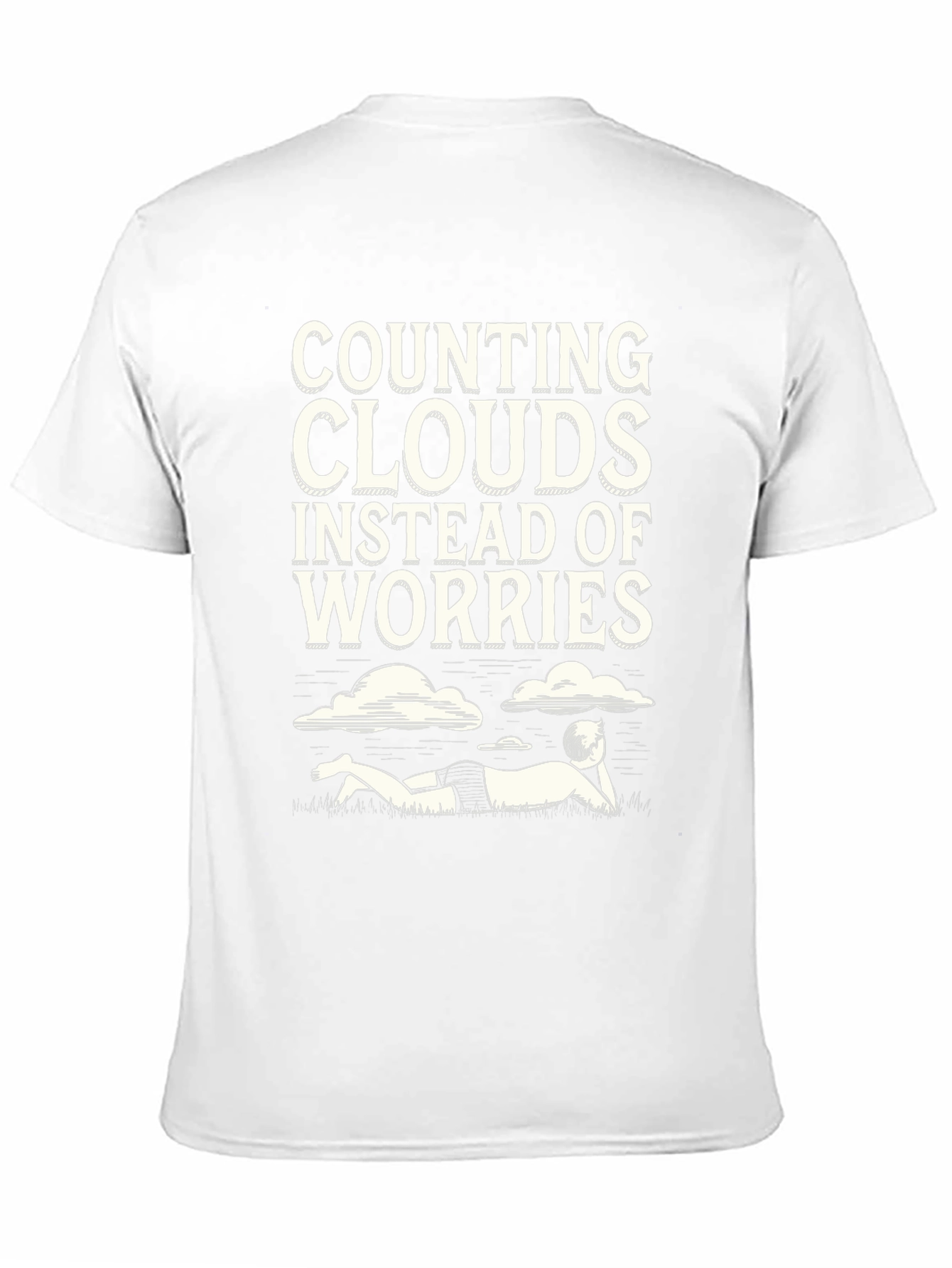 Counting Clouds Graphic Tee - Relaxed Vibes