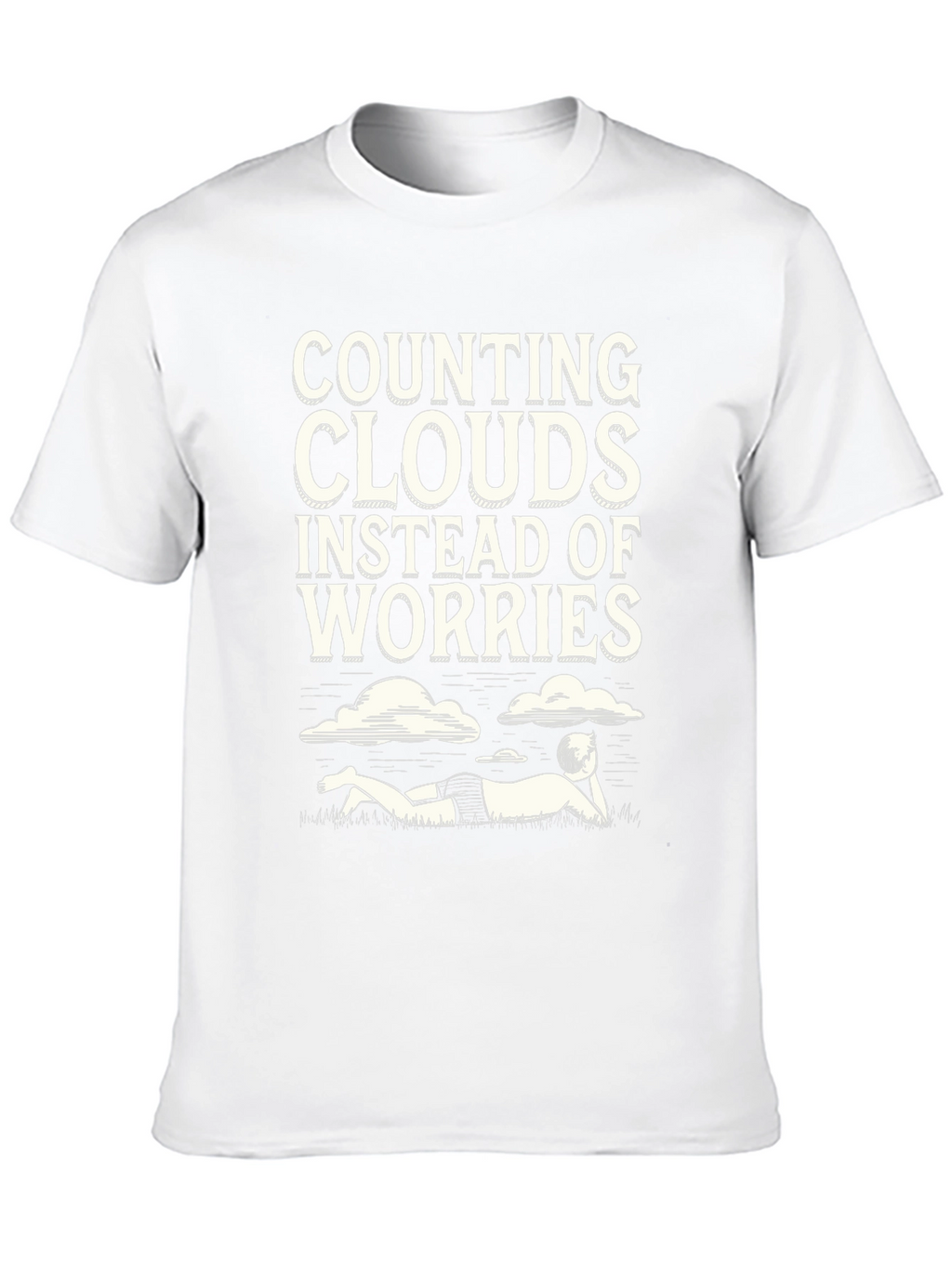 Counting Clouds Graphic Tee - Relaxed Vibes
