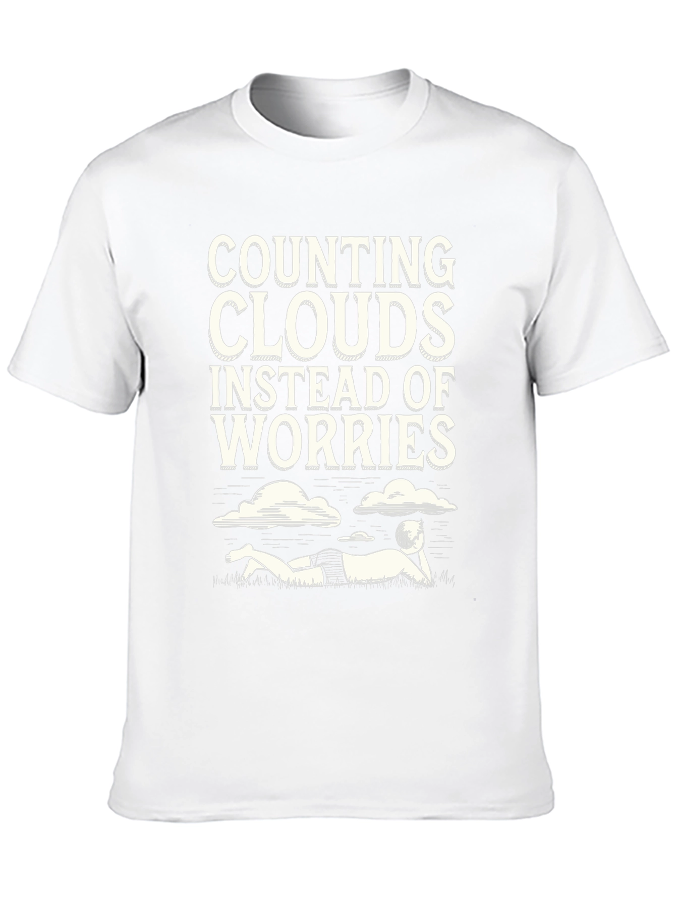 Counting Clouds Graphic Tee - Relaxed Vibes