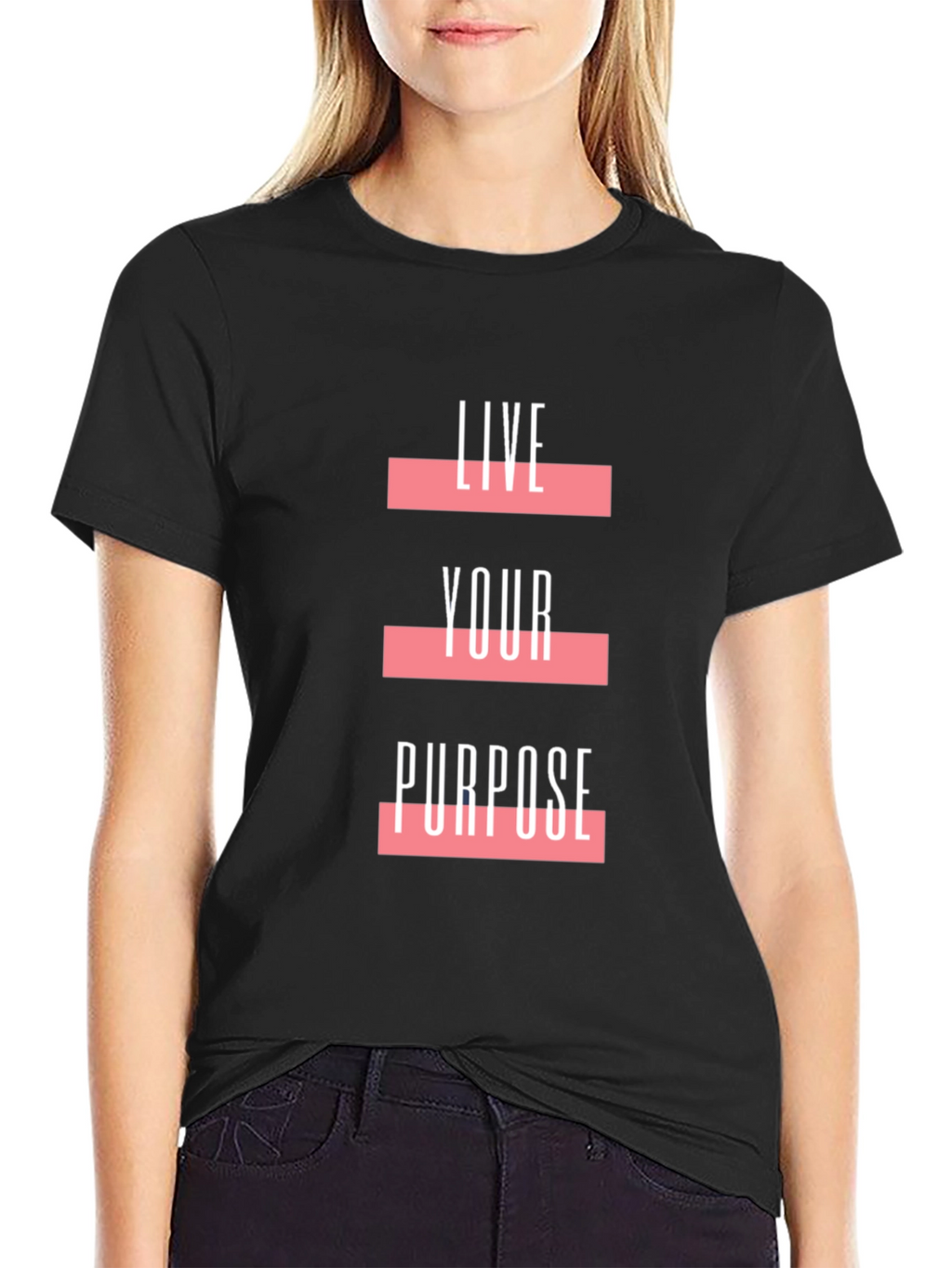 Live Your Purpose Graphic Tee - Black
