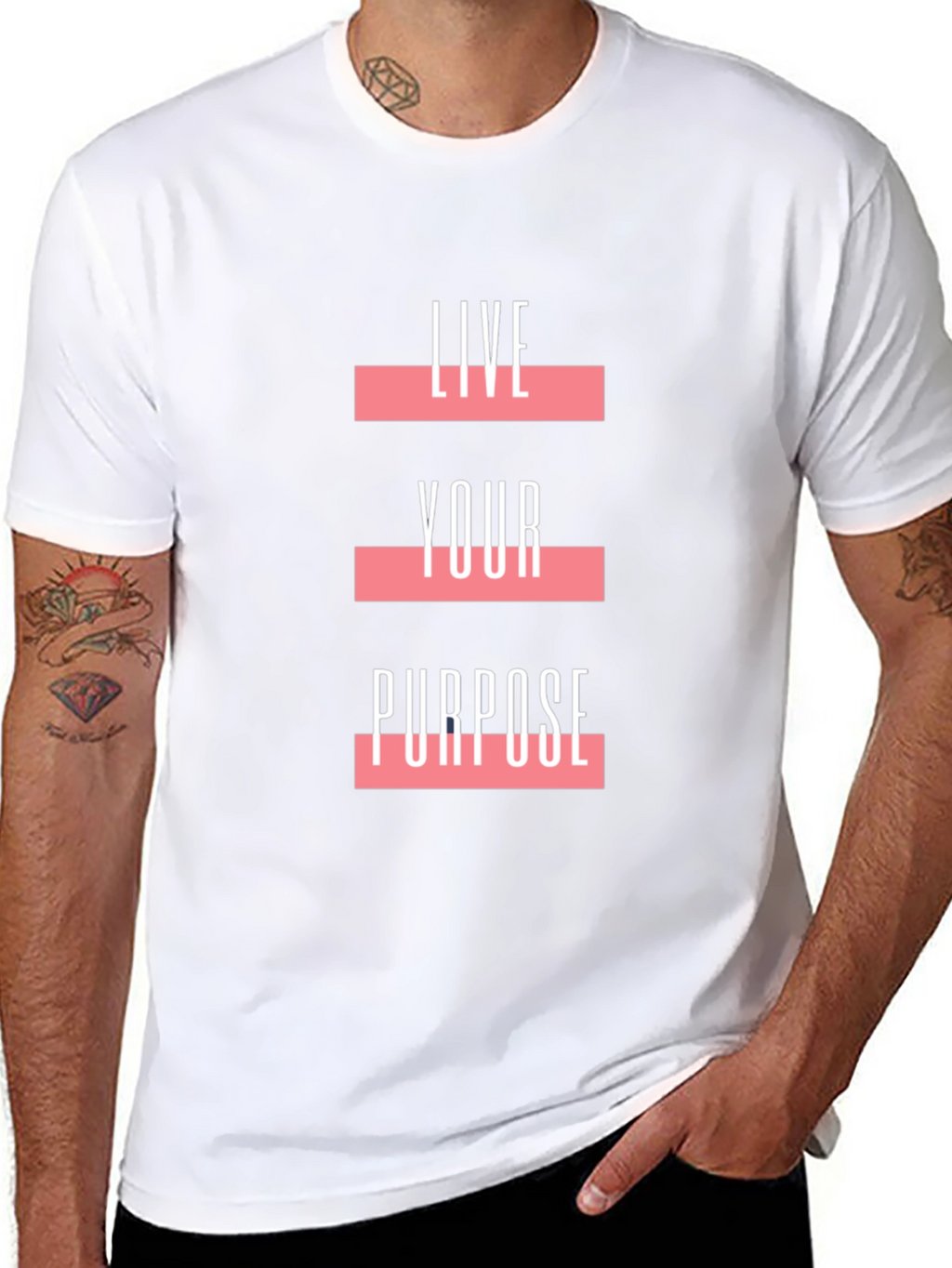 Live Your Purpose Graphic Tee - Black