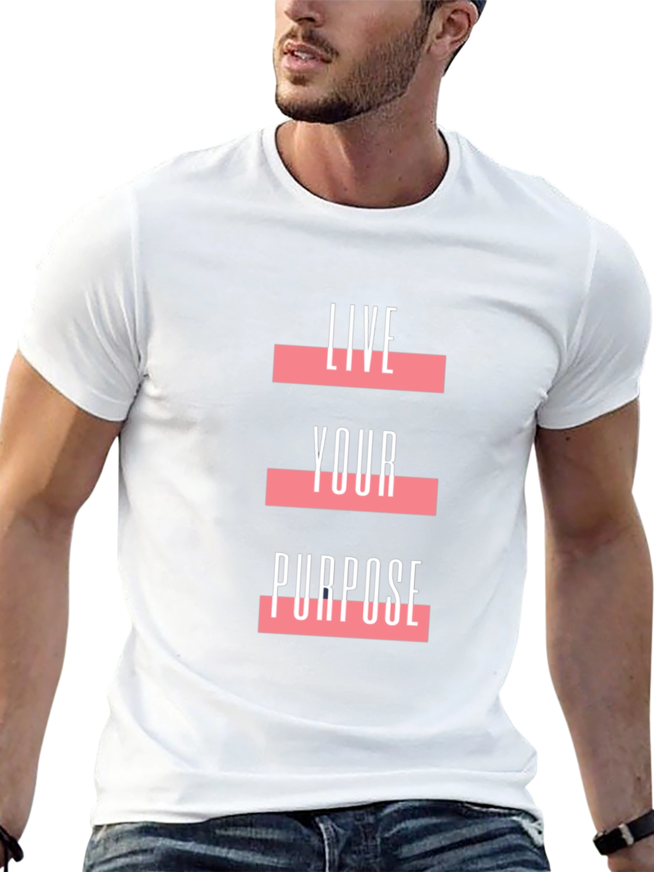Live Your Purpose Graphic Tee - Black