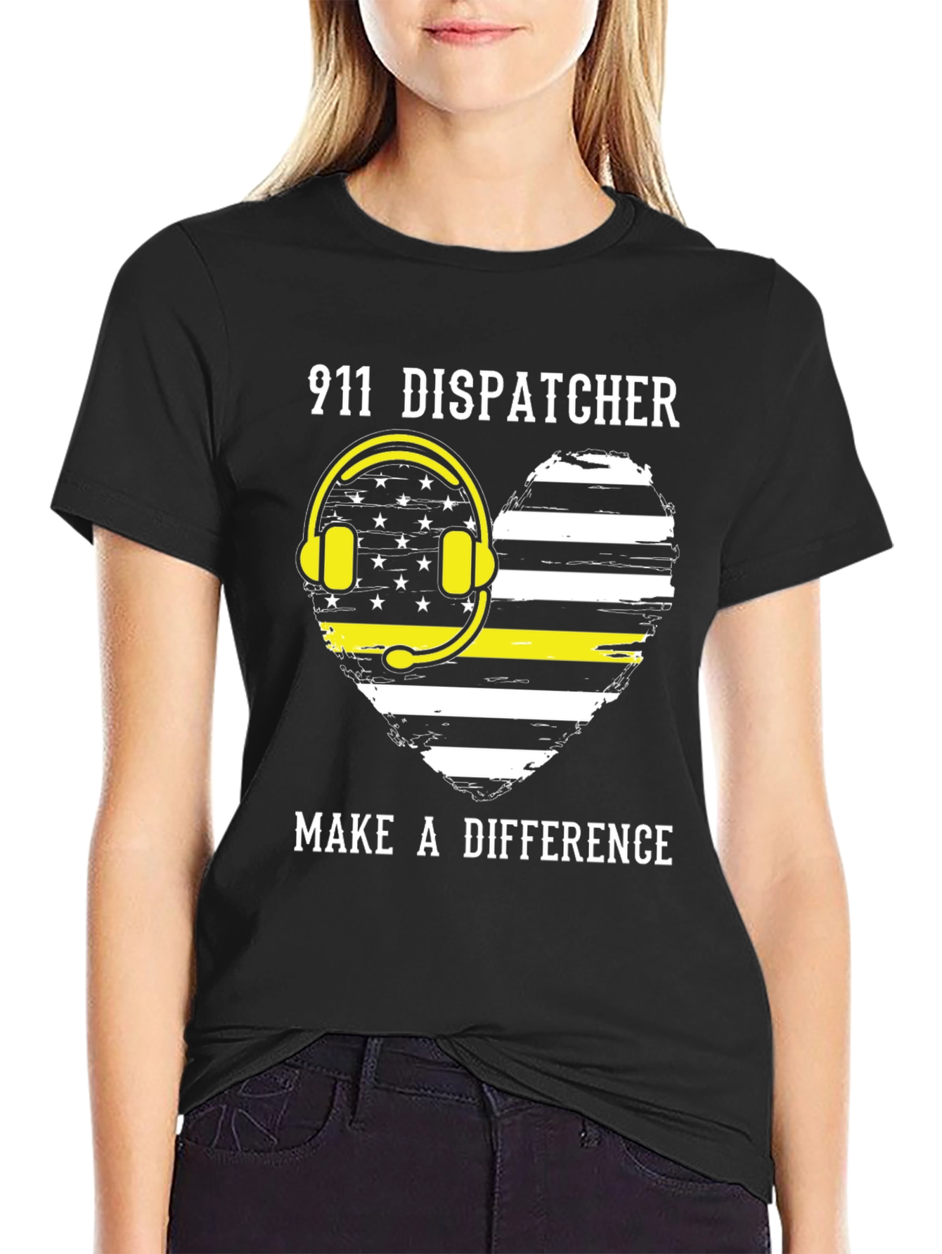 911 Dispatcher T-Shirt - Make A Difference