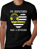 911 Dispatcher T-Shirt - Make A Difference
