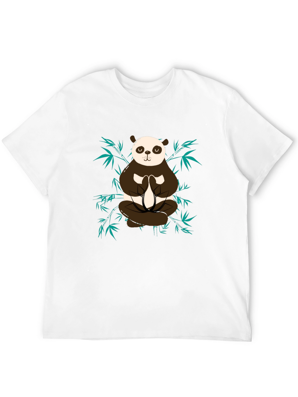 Meditating Panda Graphic Tee - Zen Style Shirt