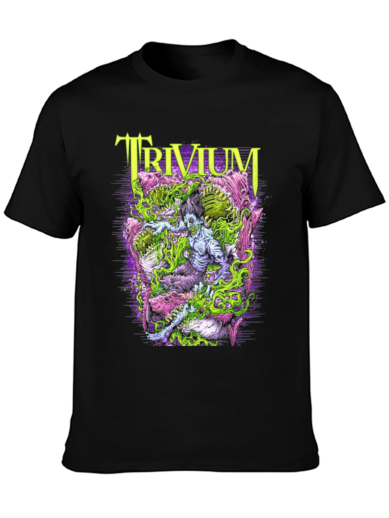 Trivium Band Tee - Monster Graphic Print - Rock Concert Shirt