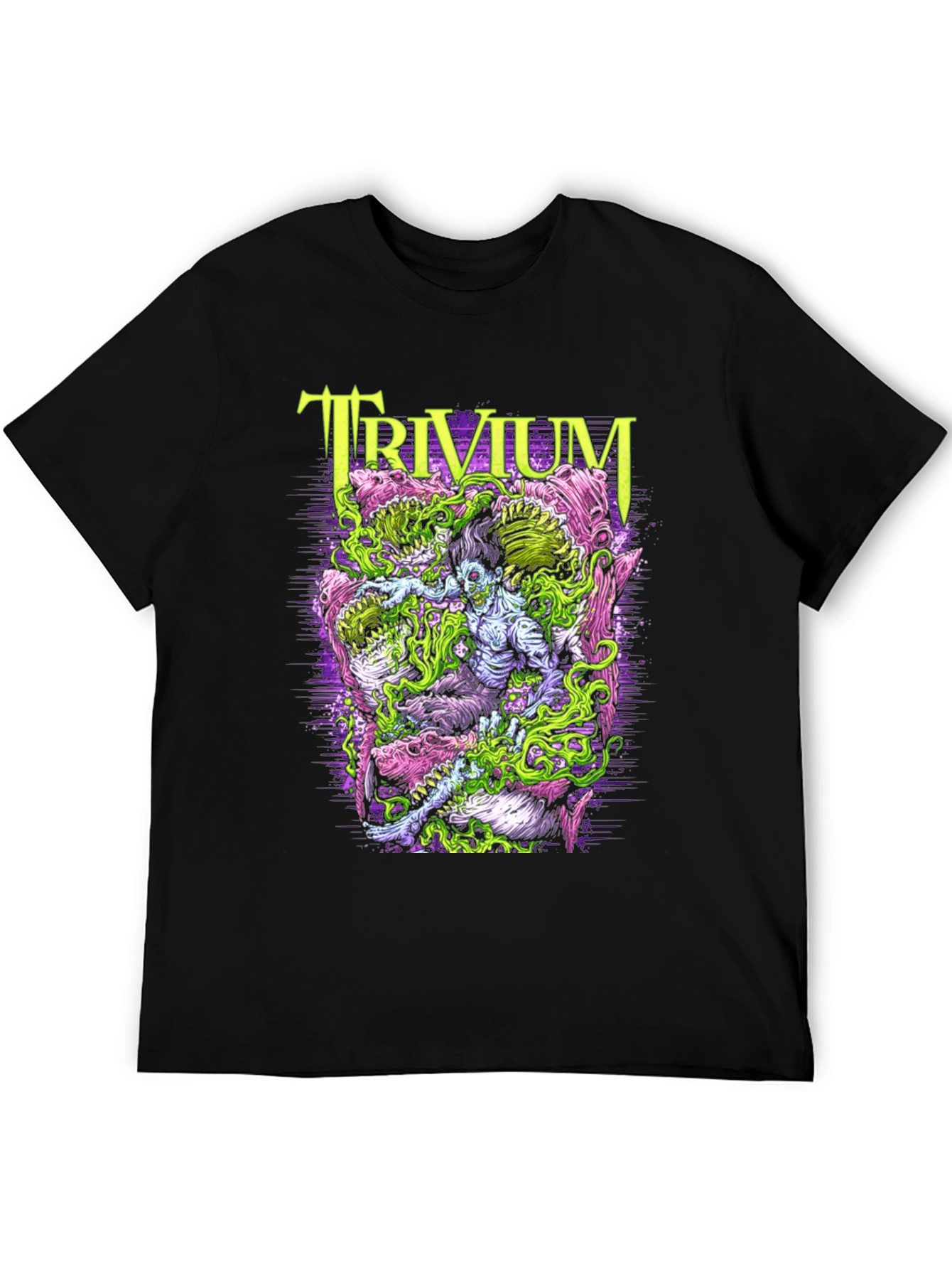 Trivium Band Tee - Monster Graphic Print - Rock Concert Shirt
