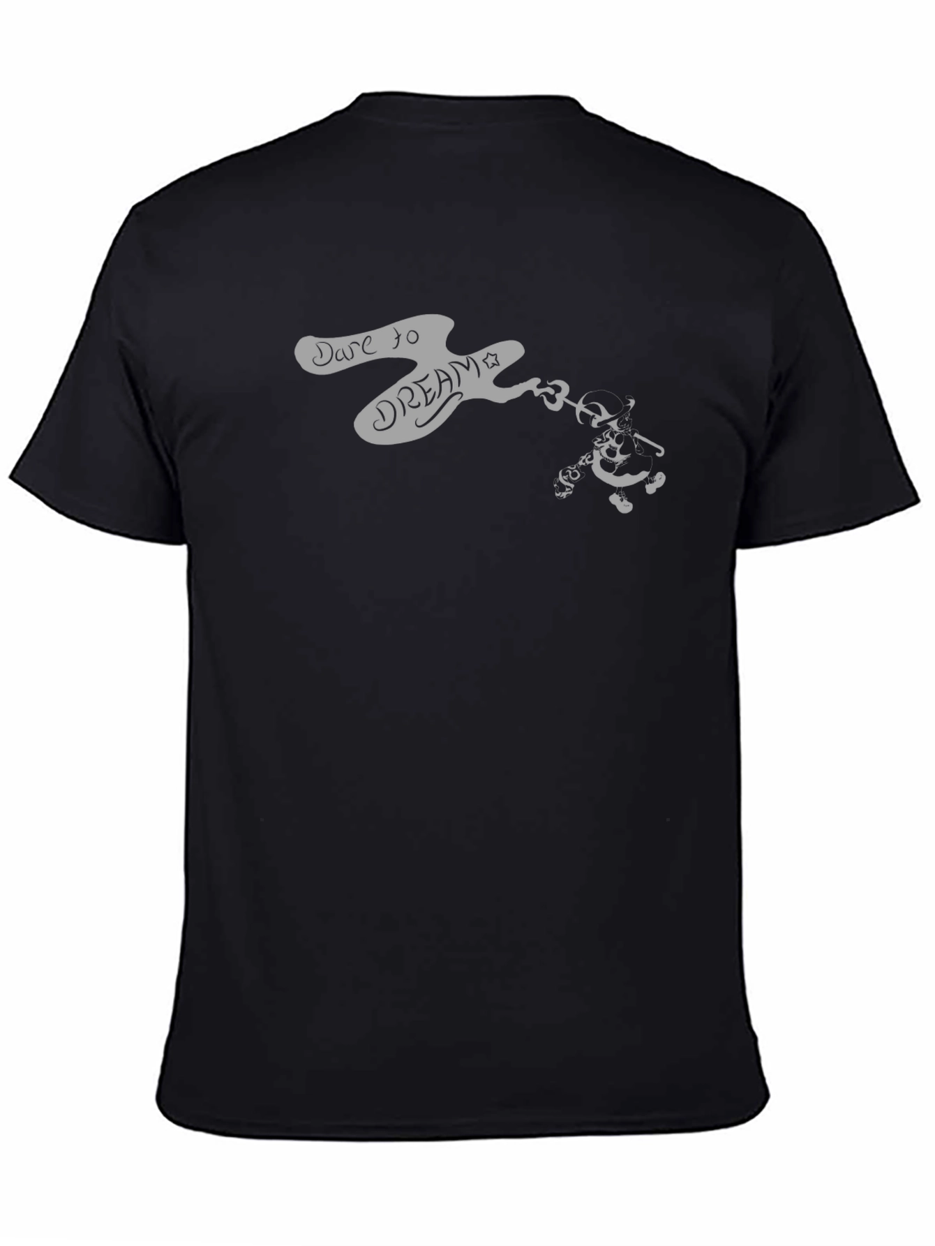Dare to Dream Black Graphic T-Shirt